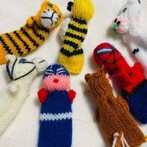 Knitted Finger Puppets (3-Pack Bundles)