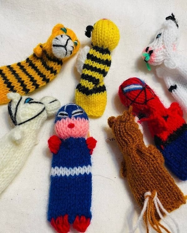 Knitted Finger Puppets (3-Pack Bundles)