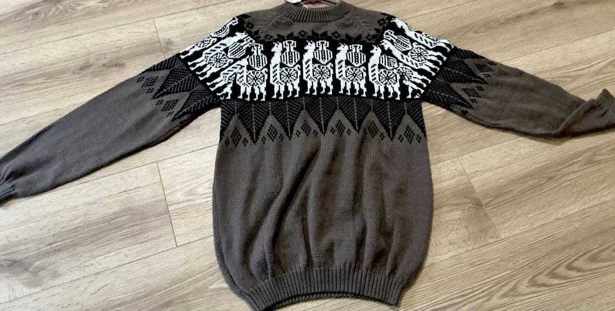 Large Alpaca Blend Poncho (Ultra Cozy) - Image 2