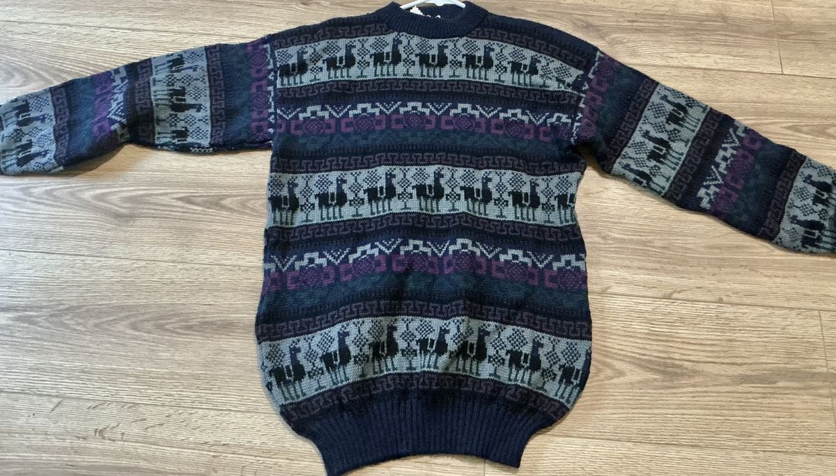 Large Alpaca Blend Poncho (Ultra Cozy) - Image 4