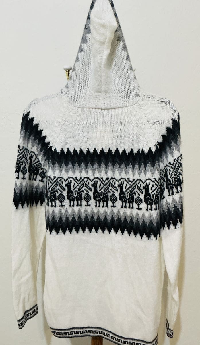 Large Alpaca Blend Poncho (Ultra Cozy) - Image 8